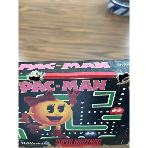 Super Nintendo Ms. PAC-MAN box and manual vintage - Picture 4 of 5